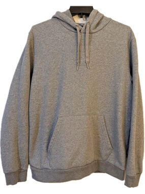 PUMA Gray Fleece Pullover Hoodie Sweatshirt Men's Large / Unisex Fit